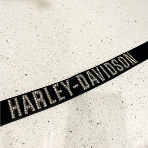 Harley Davidson crystal logo belt